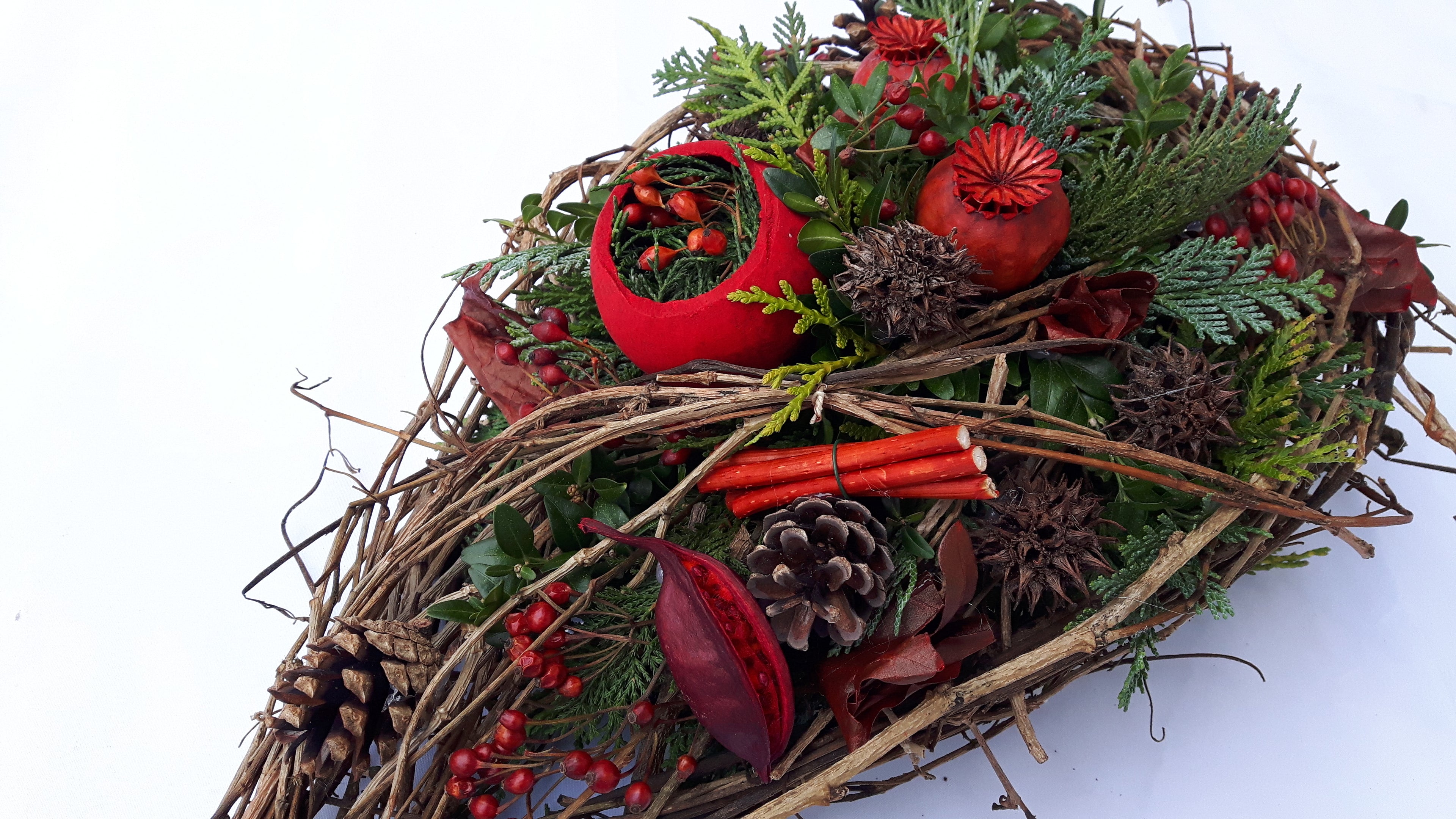 Trauergesteck Friedhof Winter / Totensonntag Allerheiligen