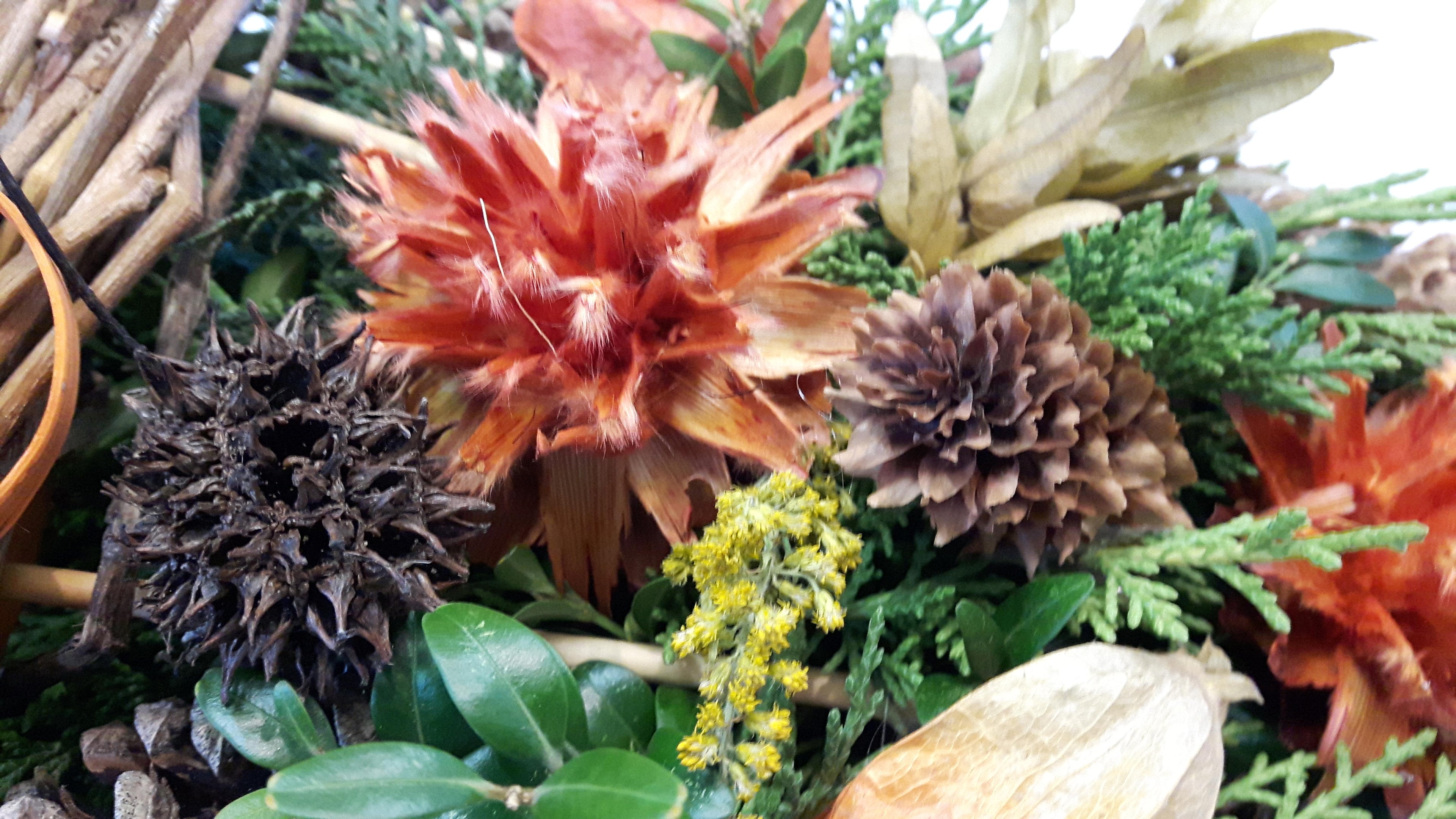 Modernes Grabgesteck Natur Allerheiligen Gesteck Friedhof
