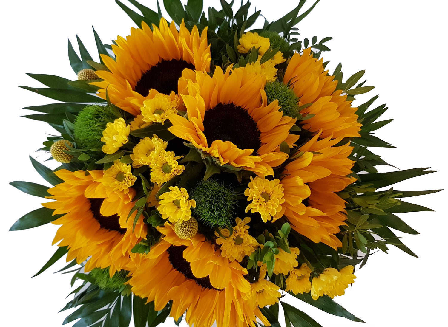Geburtstagsstrauß mit Sonnenblumen