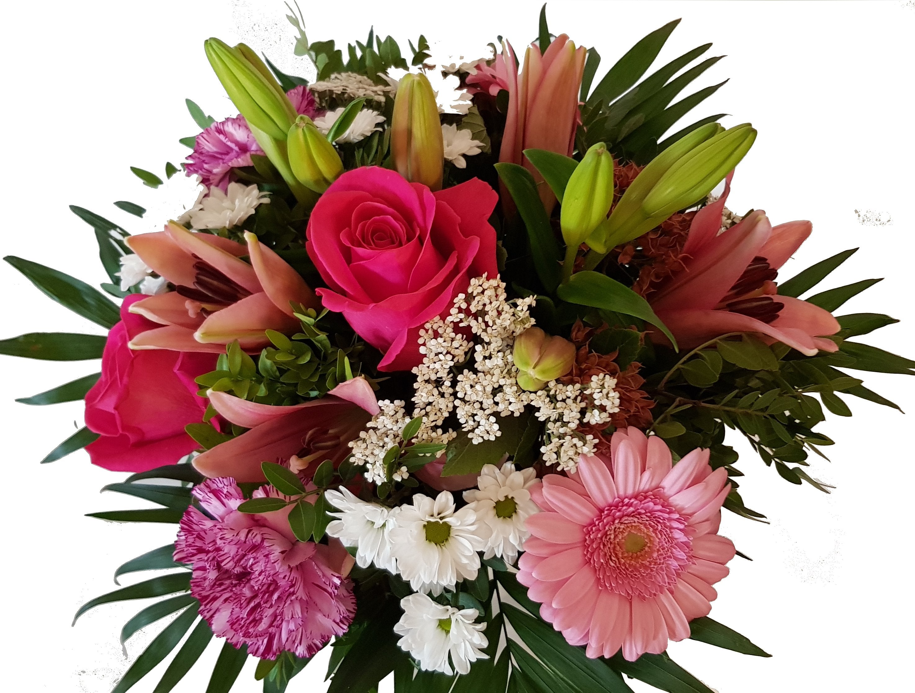 Blumengruß zum Geburtstag ,,Pink Lady,,