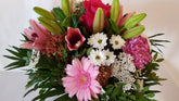 Geburtstagsblumenstrauß mit frischen Blumen ,, Pink Lady,,
