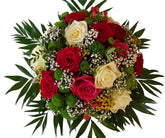 bunter Rosenstrauß ,,Inspiration der Blumen,, Blumenversand zu Morgen