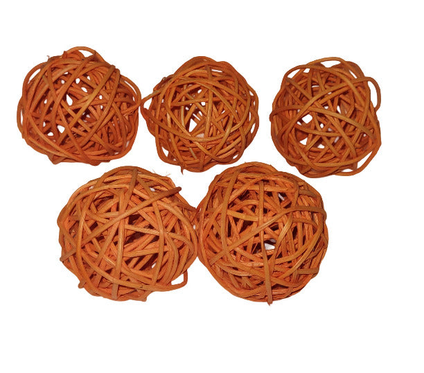 Radankugeln - Kugel Orange - Naturdeko / Trockenblume