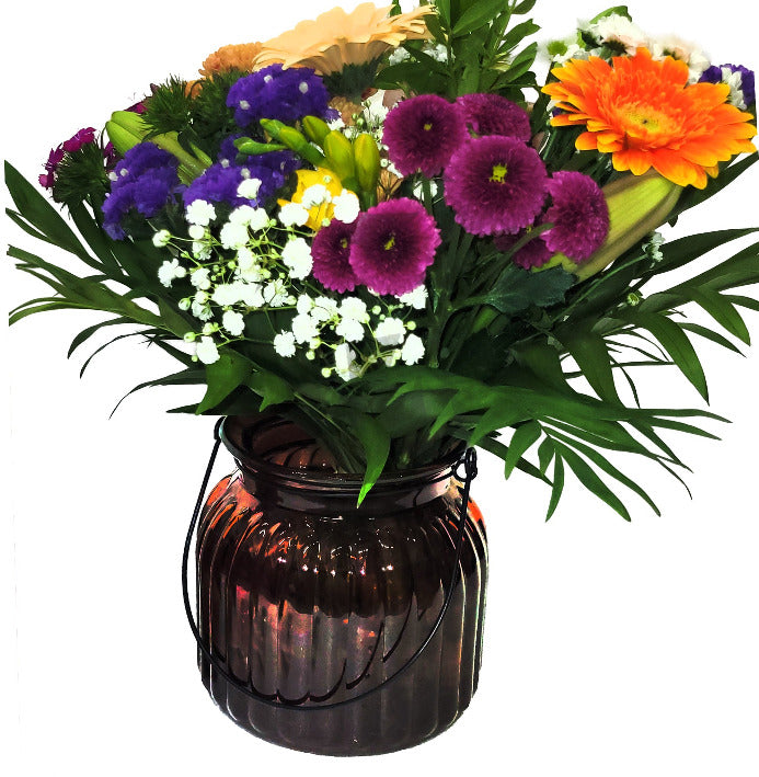 Strauß mit Vase, Anhänger und Deddy