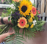 Blumengruß mit Sonnenblume