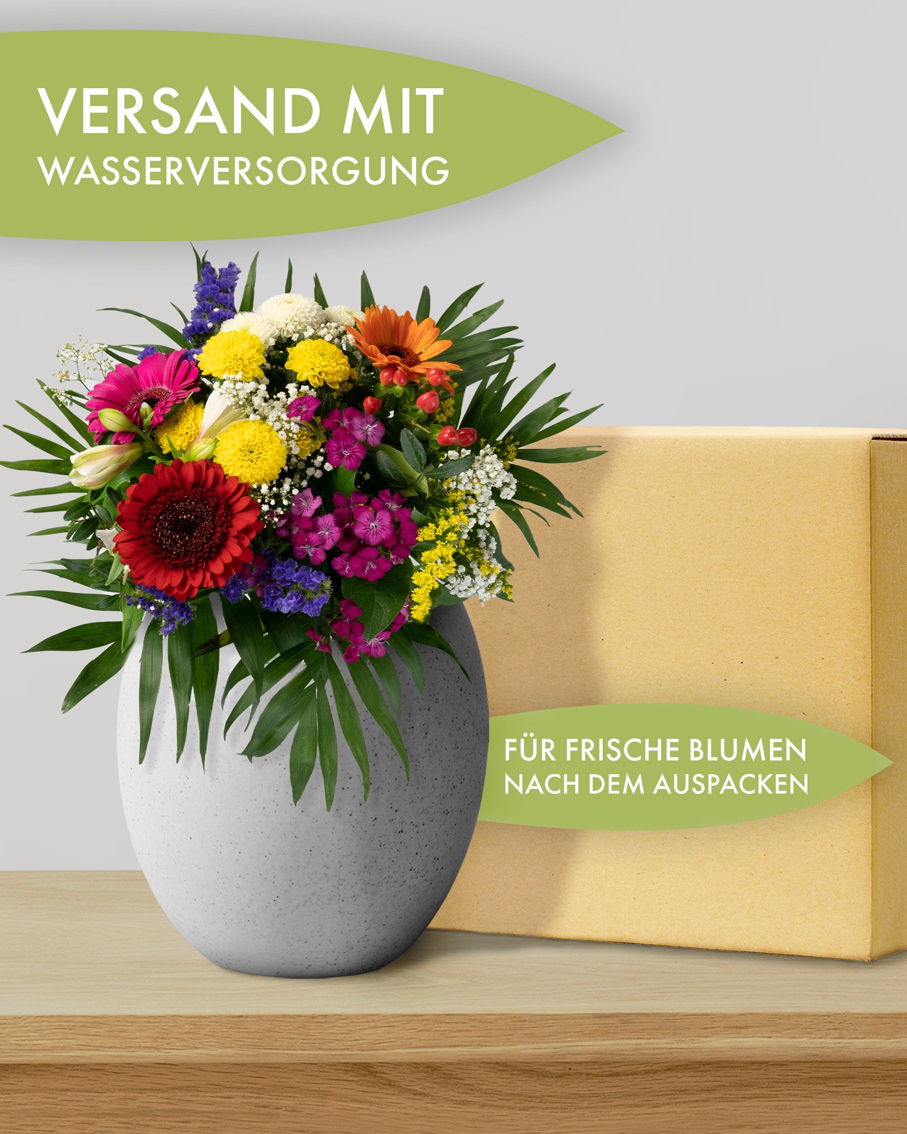 Bunter Blumengruss