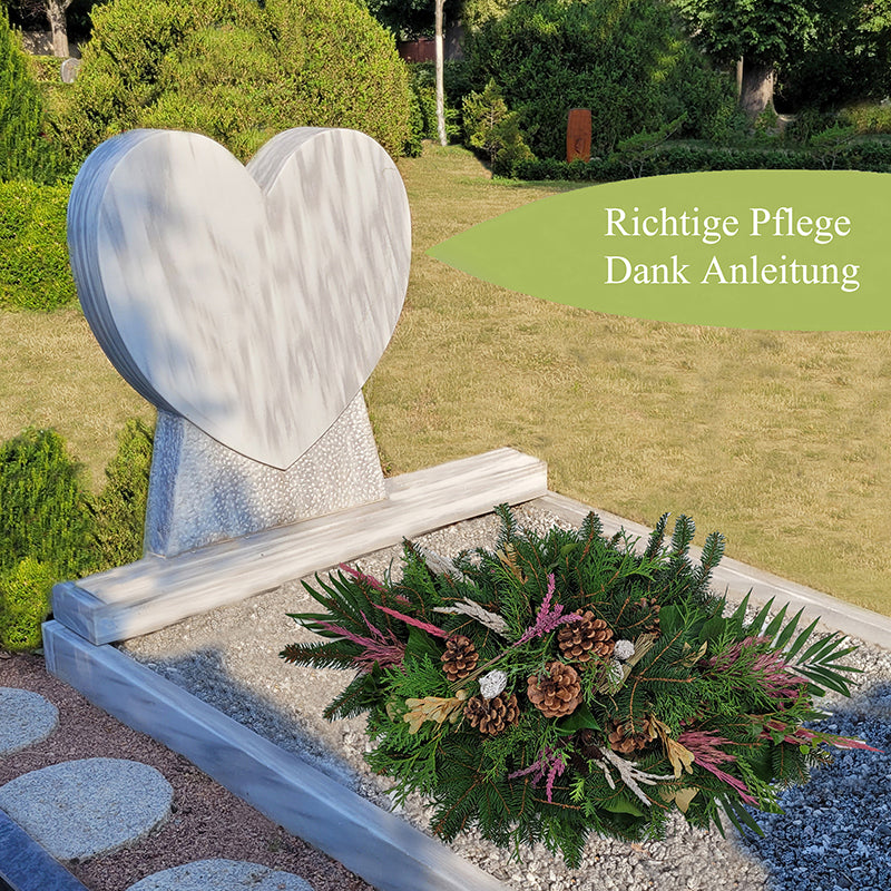 Gesteck mit Tanne Totensonntag Allerheiligen