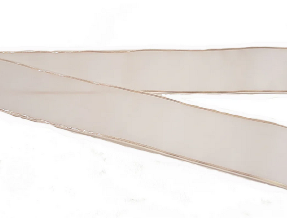 Trauerschleife fuer Grabgesteck - Weiss