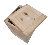 Holzkiste für Blumenstrauß - Überraschung - zum selber öffnet