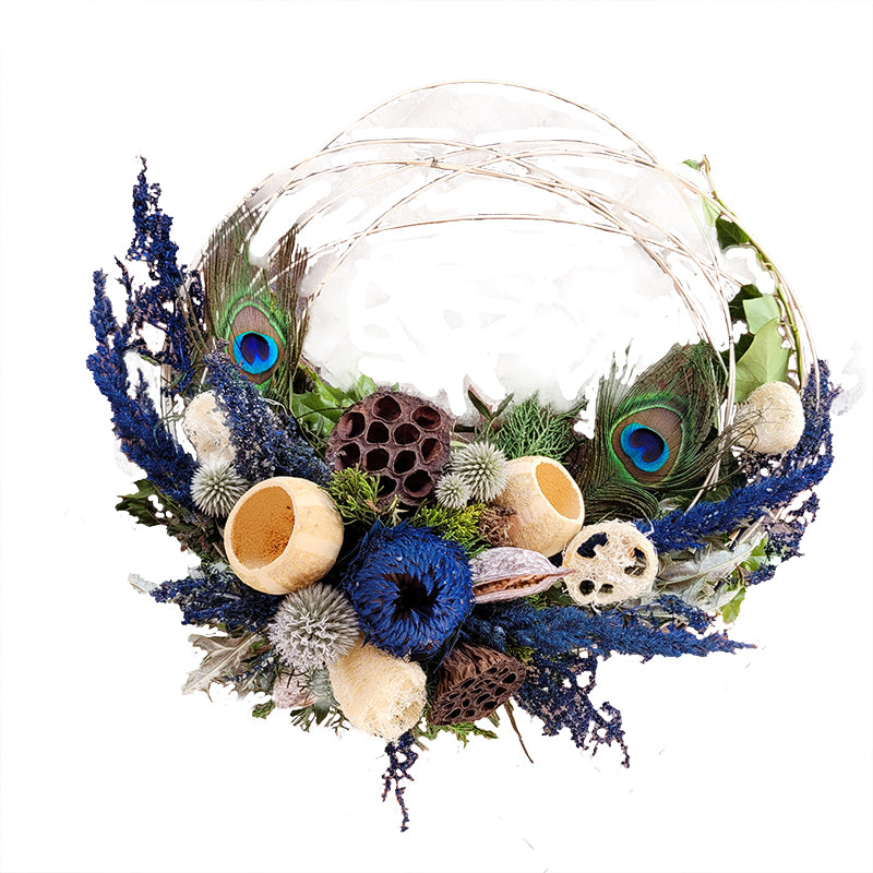 Trauerkranz mit Naturmaterialien