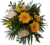 Blumenstrauß mit weißen Rosen