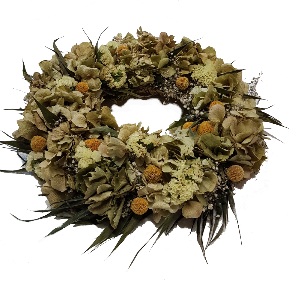 Trockenkranz – Rosenrot Flora Trans