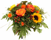 Blumenstrauß "Muntermacher" in gelb orange passend zur Genesung oder als Dankeschön oder zum Geburtstatg