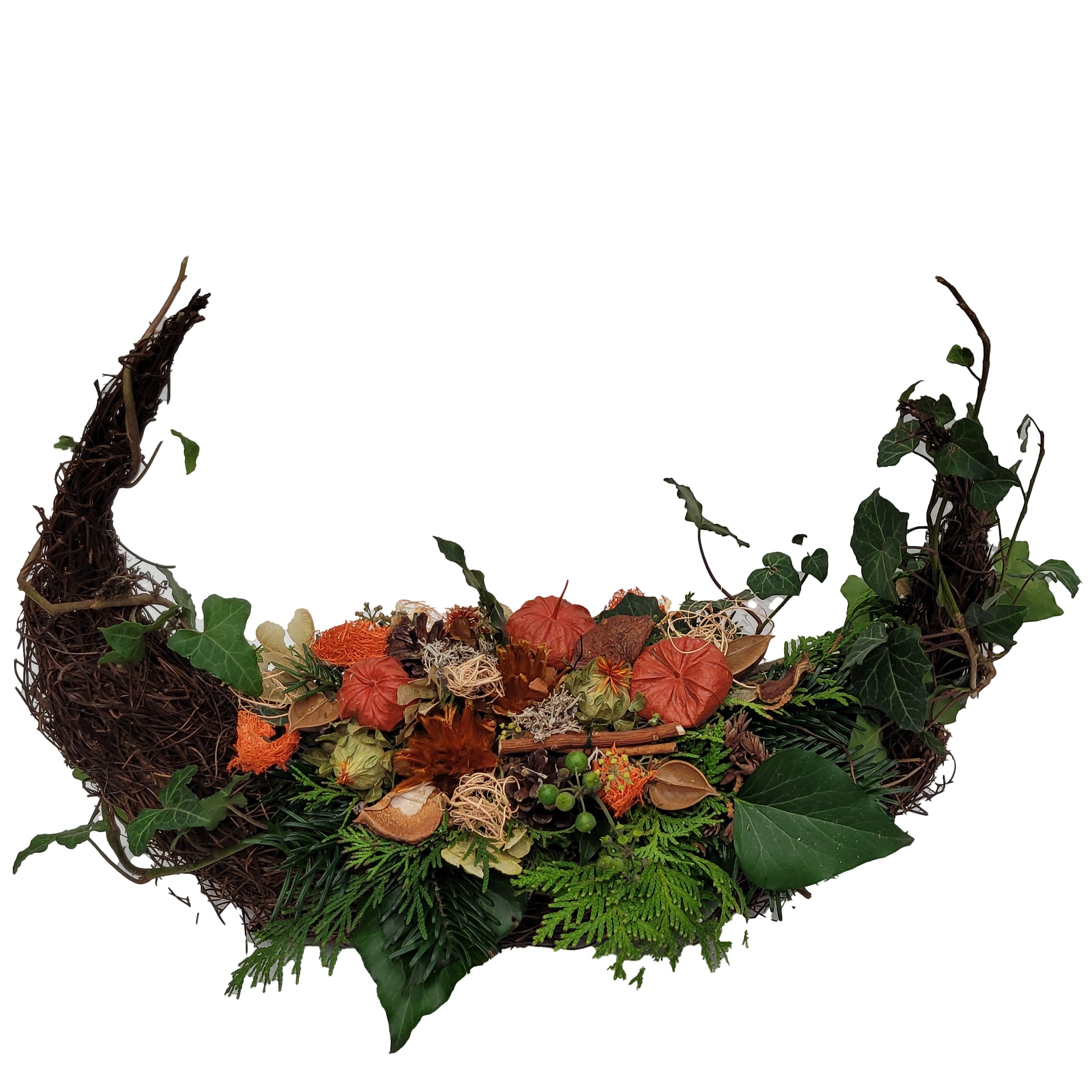 Halbares modernes Trauergesteck Schiff