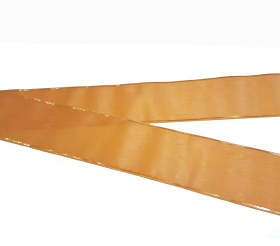 Trauerschleife fuer Grabgesteck - Orange