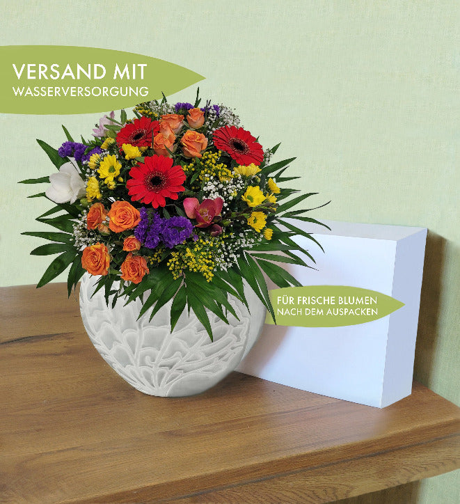 bunter Strauss mit Gerberas