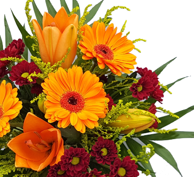 Blumenstrauß ca. 20€  Blumen ganzjährig