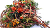 Trauergesteck Winter auf Wunsch auch mit Frischblumen - Totensonntag/  Allerheiligen 