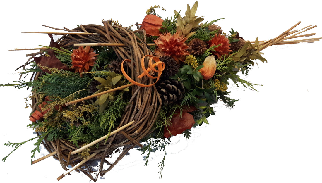 Modernes Grabgesteck Natur Allerheiligen Gesteck Friedhof