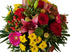 bunter Blumenstrauß mit roten Rosen ,,Bunte Liebe,, 