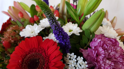 Blumenstrauß mit Lilien, Rosen, Gerberas sofort Lieferbar 