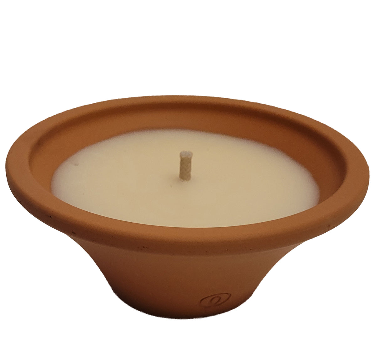 Grablicht Tonschale – Rosenrot Flora Trans