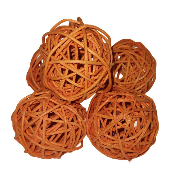 Radankugeln - Kugel Orange - Naturdeko / Trockenblume