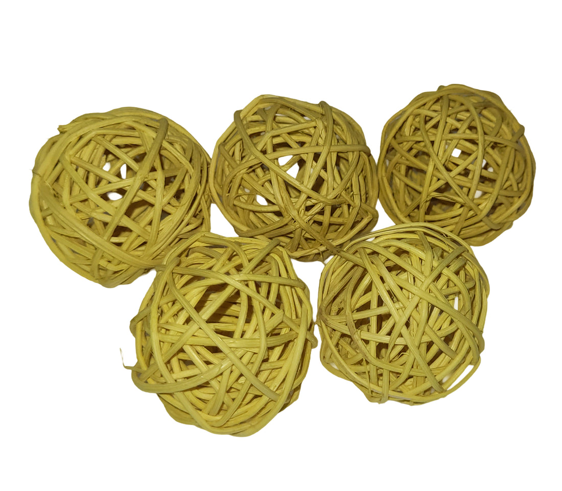 Radankugeln - Kugel Gelb - Naturdeko / Trockenblume