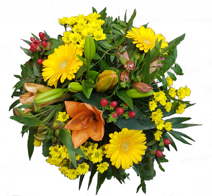 Blumen zum Geburtstag uin Gelb Orange rot
