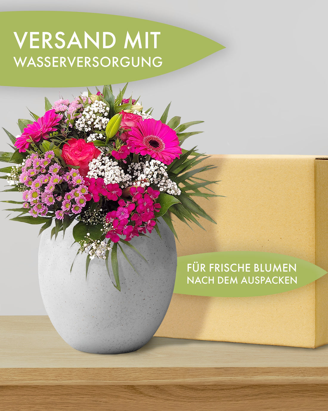 Blumengruss in Rosa bestellen