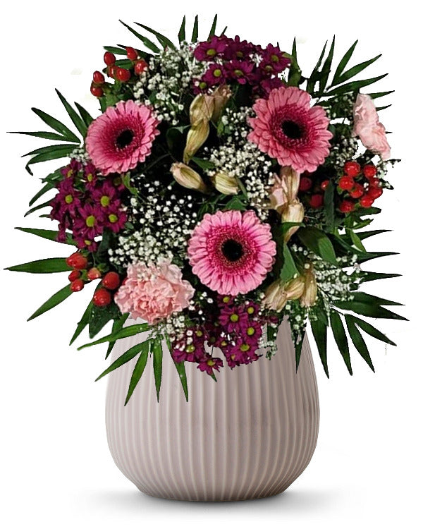 Blumenstrauß ideal als Geschenk – Rosenrot Flora Trans