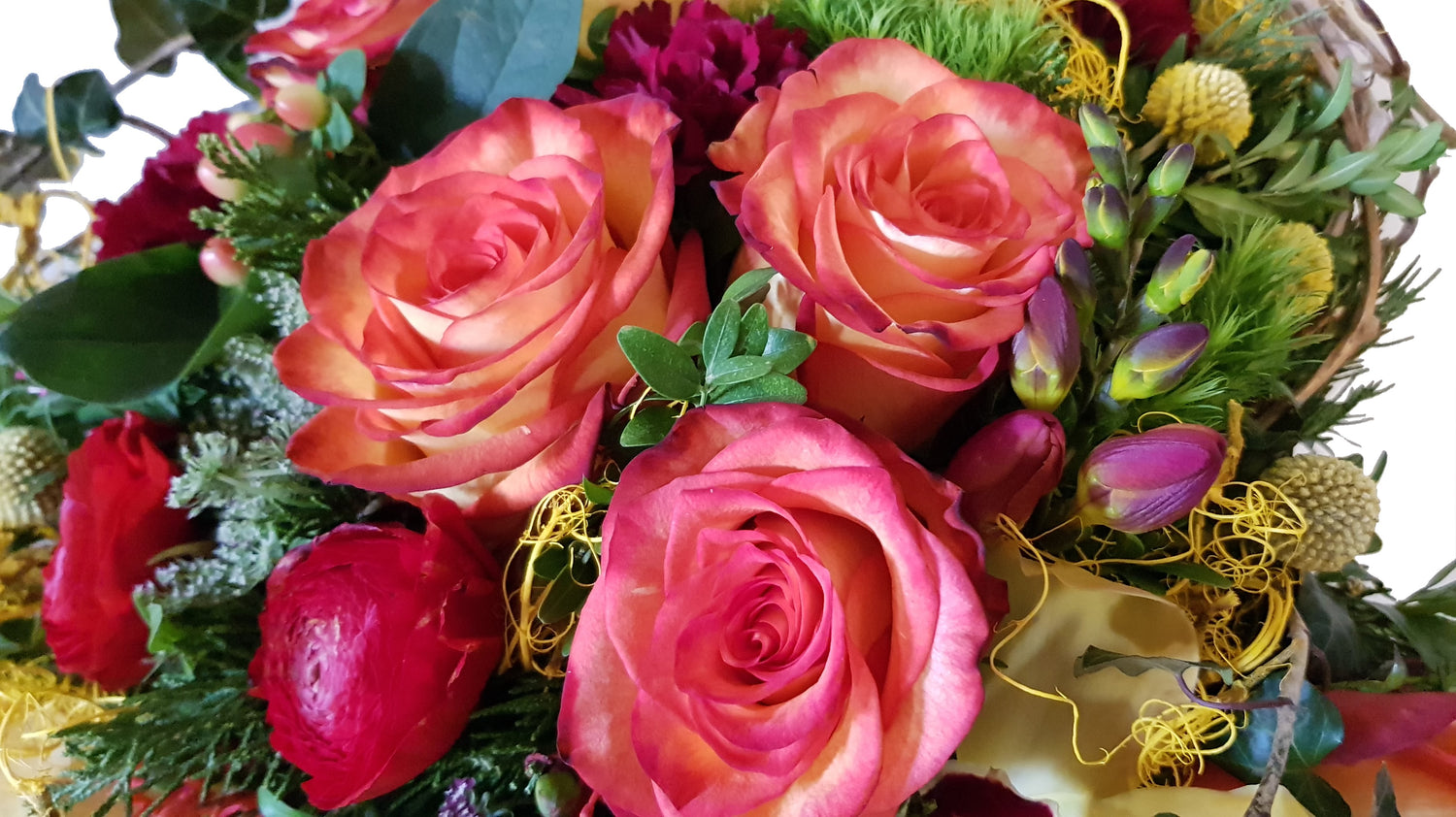 Farbenfrohes Herz zur Bestattung in gelb Orange