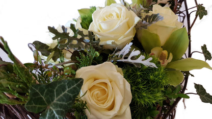 Gesteck Beisetzung mit Orchiedeen