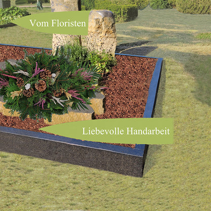 Gesteck Friedhof mit Tanne Totensonntag Allerheiligen