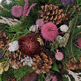 Gesteck Friedhof Totensonntag in Rosa 