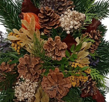 Gesteck Grab Allerheiligen - natuerlich - 