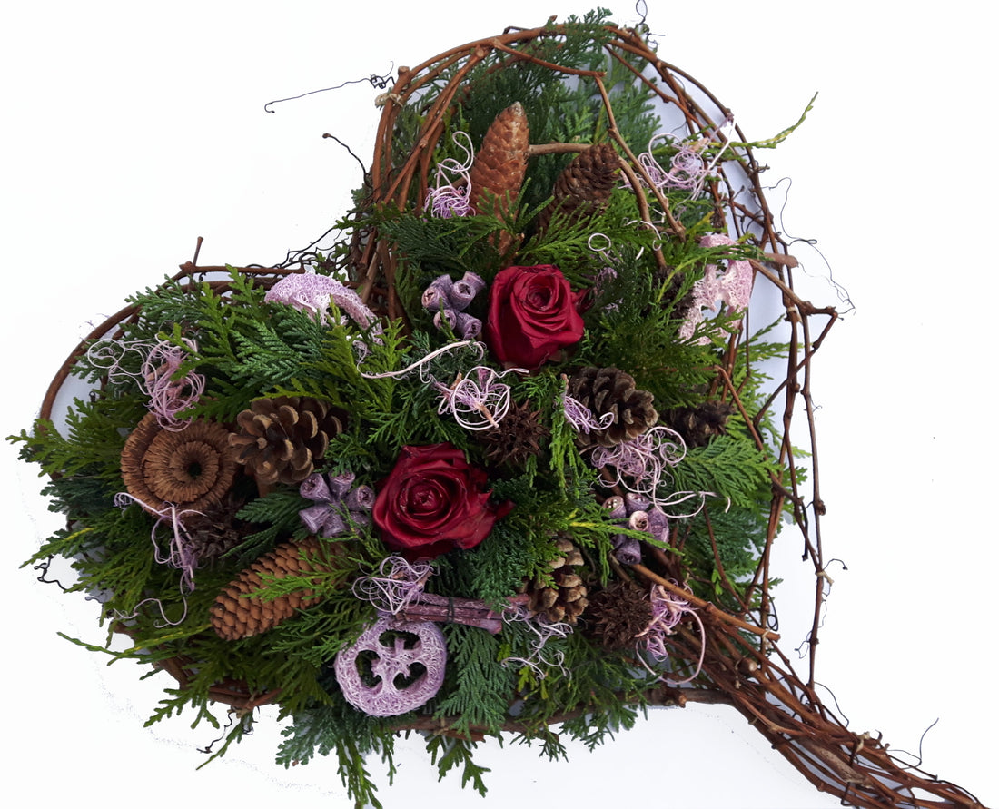 Grabgesteck- Gesteck Friedhof - Allerheiligen Trauergesteck Totensonntag 