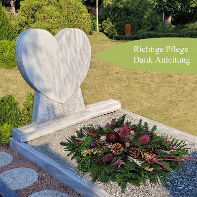 Gesteck Friedhof ✦ Totensonntag & Allerheiligen ✦ – Rosenrot Flora Trans