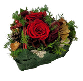 Herz Friedho in Rot mit Rosen