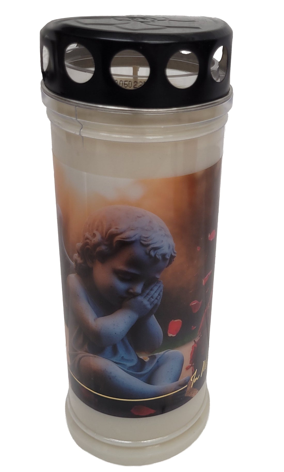 Grablicht Friedhof-mit Motiv Engel