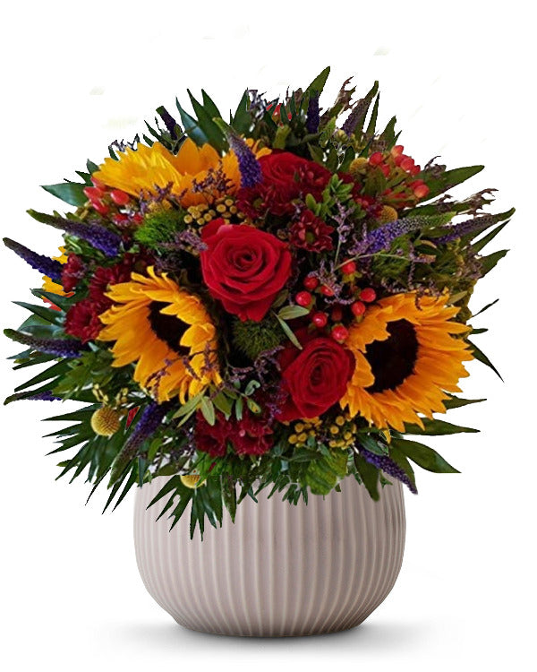 Grosser Strauss mit Sonnenblumen