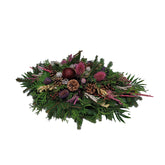 Grabspange haltbar - mit frischen Grün  in rosa weiß