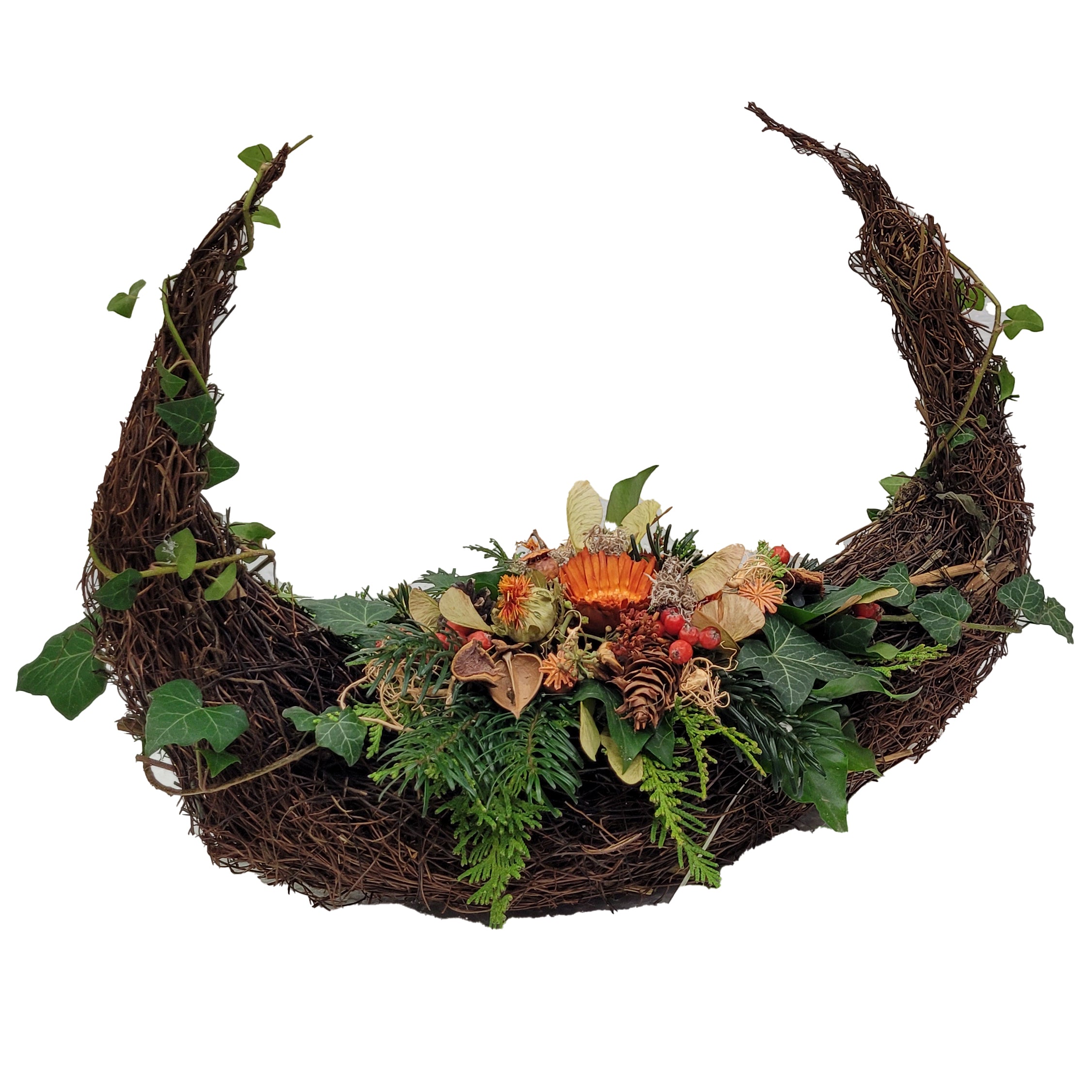 Modernes halltbares Grabgesteck Friedof