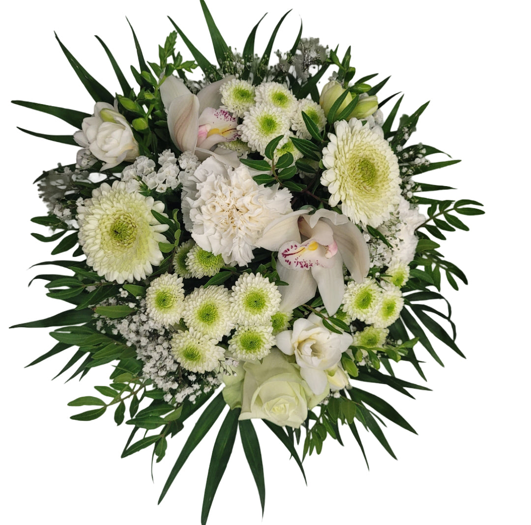 Blumengruß mit Orchiedeen