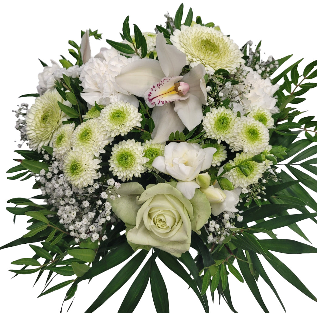 Blumengruß mit Orchiedeen