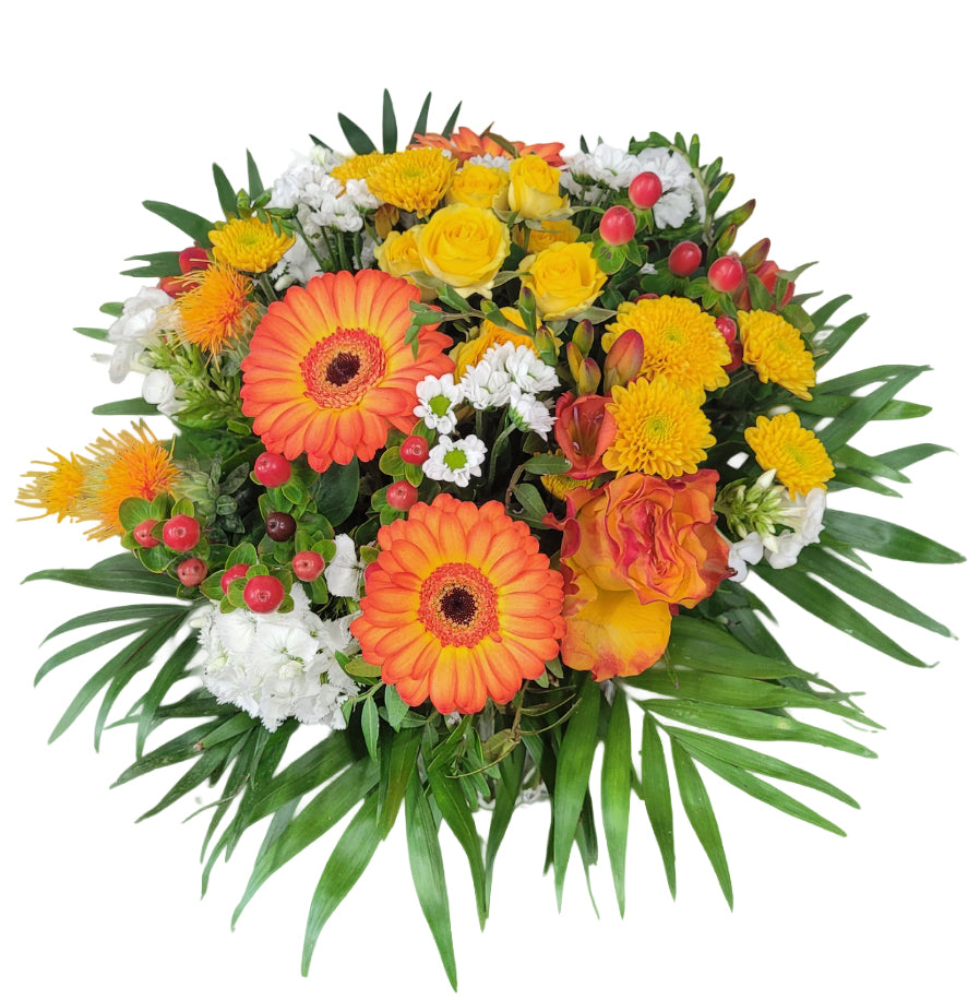 Blumenstrauß in Holz Kiste zum wiederverwenden - Geschenkerlebnis - mit WOW-Effekt