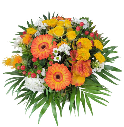 Blumenstrauß in Holz Kiste zum wiederverwenden - Geschenkerlebnis - mit WOW-Effekt