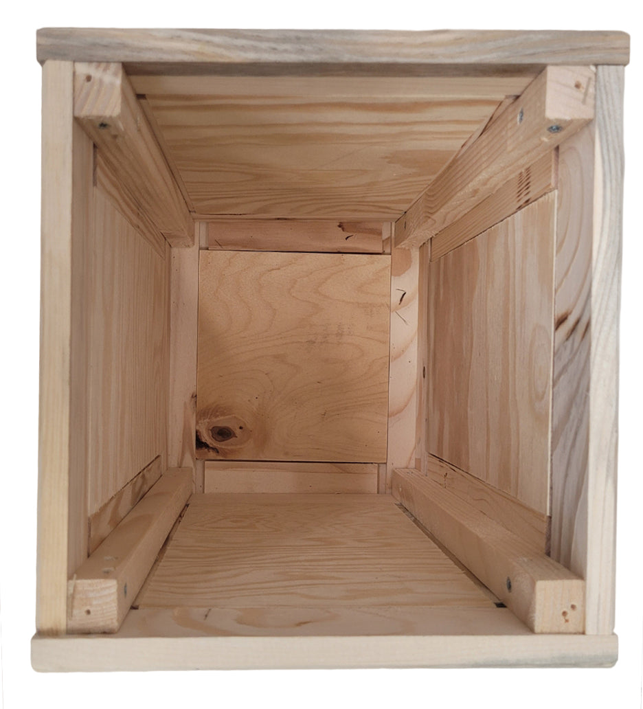 Blumenstrauß in Holz Kiste zum wiederverwenden - Geschenkerlebnis - mit WOW-Effekt