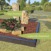 Spange Gesteck Friedhof Totensonntag in Rosa 