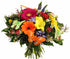 Bunter Blumenstrauß mit Schmetterlingen 